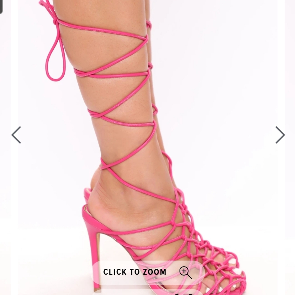 Downtown Vibe Heeled Sandals (Pink/Fuschia)